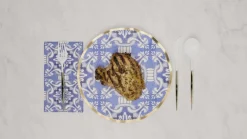 Villa Flatware White/Gold Handle S/24-Sophistiplate Online