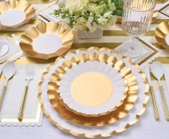 Villa Flatware White/Gold Handle S/24-Sophistiplate Online