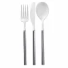 Villa Flatware White/Silver Handle S/24-Sophistiplate Hot