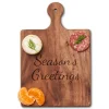 Walnut Artisan Paddle Board | Season's Greetings | 9" x 6"-Maple Online