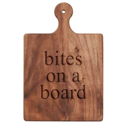 Walnut Artisan Paddle Board | Bites on a Board | 9" x 6"-Maple Outlet