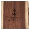 Walnut Square Live Edge Board | Welcome to the Lake House | 12 x 12"-Maple Discount