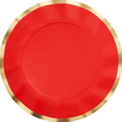 Wavy Dinner Plate Everyday Scarlet/8ct-Sophistiplate Discount