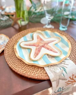 Wavy Dinner Plate La Mer - 8pkg-Sophistiplate Hot