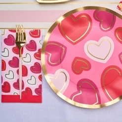Wavy Dinner Plate Love Notes/8 pkg-Sophistiplate Fashion