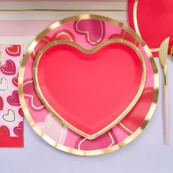 Wavy Dinner Plate Love Notes/8 pkg-Sophistiplate Fashion