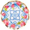 Wavy Salad Plate Bleu Strawberries - 8pkg-Sophistiplate New