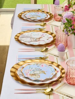 Wavy Salad Plate Charming Easter - 8pkg-Sophistiplate Online