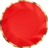 Wavy Salad Plate Everyday Scarlet/8ct-Sophistiplate Clearance