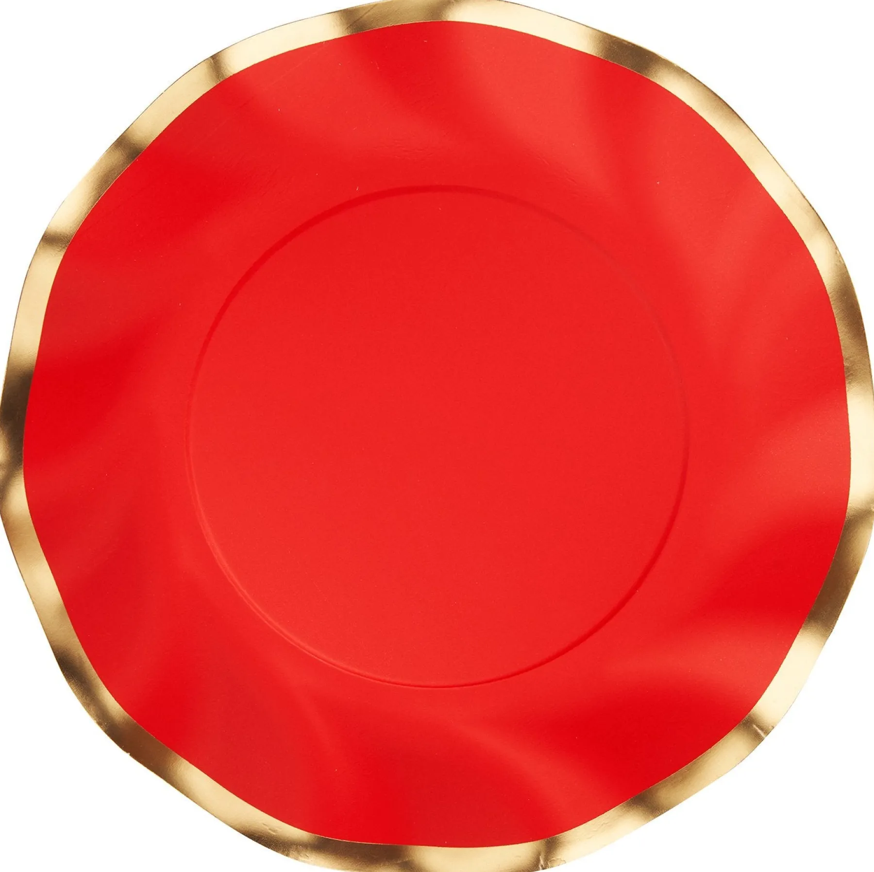 Wavy Salad Plate Everyday Scarlet/8ct-Sophistiplate Clearance