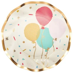 Wavy Salad Plate Lets Celebrate - 8pkg-Sophistiplate Clearance