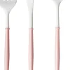 White and Blush Bella Assorted Plastic Cutlery/36pc, Service for 12-Sophistiplate Outlet