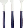 White and Navy Bella Assorted Plastic Cutlery/36pc, Service for 12-Sophistiplate Hot