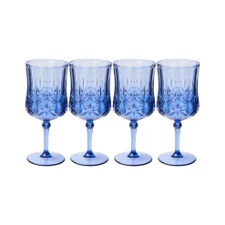 Wine Classic Stemmed | Blue | 4 Pack | 16 Oz-Sophistiplate LLC Online