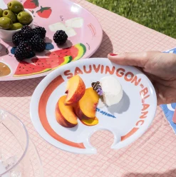 Wine Holder Appetizer Plates by Meg Quinn-Maple Fashion