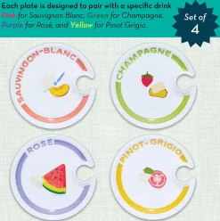 Wine Holder Appetizer Plates by Meg Quinn-Maple Fashion