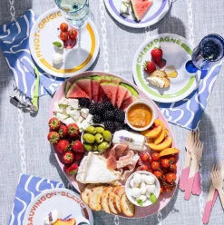 Wine Holder Appetizer Plates by Meg Quinn-Maple Fashion