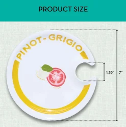 Wine Holder Appetizer Plates by Meg Quinn-Maple Fashion