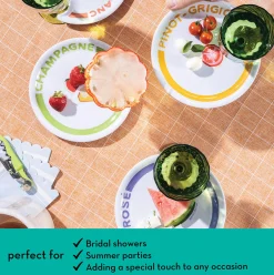 Wine Holder Appetizer Plates by Meg Quinn-Maple Fashion