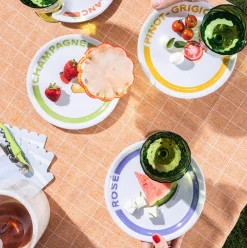 Wine Holder Appetizer Plates by Meg Quinn-Maple Fashion