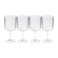 Wine Modern Stemmed | Clear | 4 Pack | 17 Oz-Sophistiplate LLC Outlet