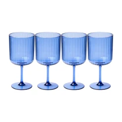 Wine Modern Stemmed | Cobalt | 4 Pack | 17 Oz-Sophistiplate LLC Online