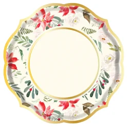Winter Blossom Paper Dinner Plate/8pk-Sophistiplate New