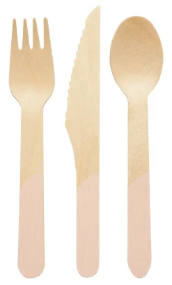 Wood Cutlery Blush - 24 pkg-Sophistiplate Sale