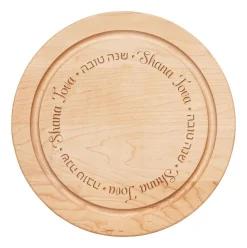 12x12" Round Board - Shana Tova Round-Maple Outlet
