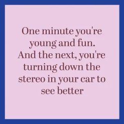 Young and fun Coaster-Drinks On Me Coasters Clearance